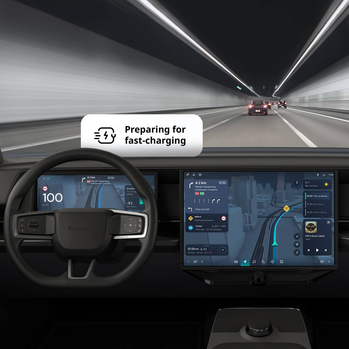 Maximize charging efficiency with in-dash integration