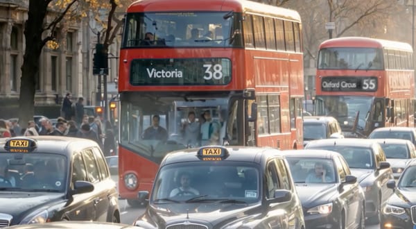 An image of a traffic congested London