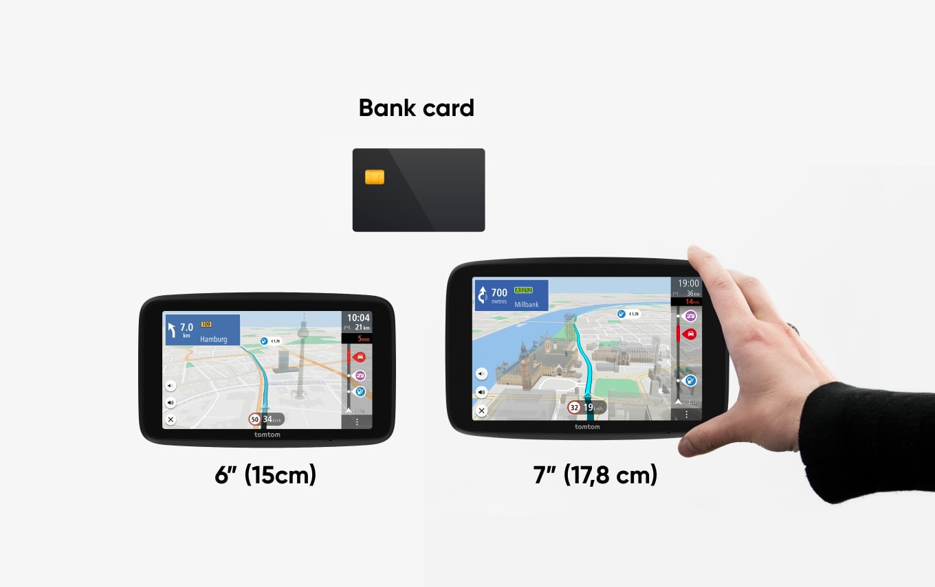 Different screen size for GO Camper devices